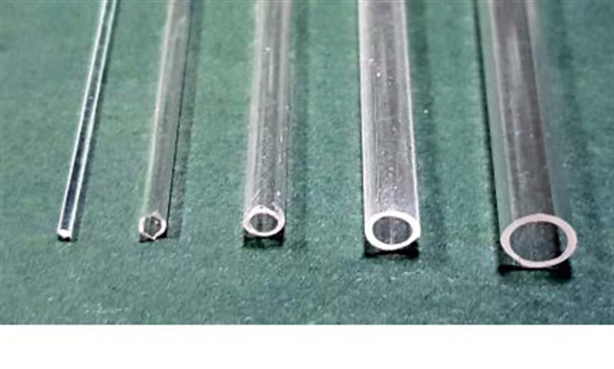 VOX 10 Adet 3 mm Akrilik Yuvarlak Çita 50 cm İçi Boş