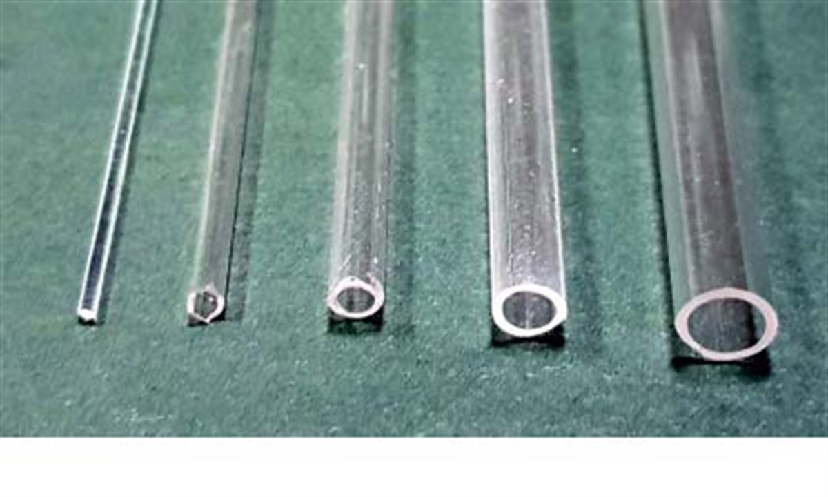 VOX 5 Adet 5 mm Akrilik Yuvarlak Çita 50 cm İçi Boş