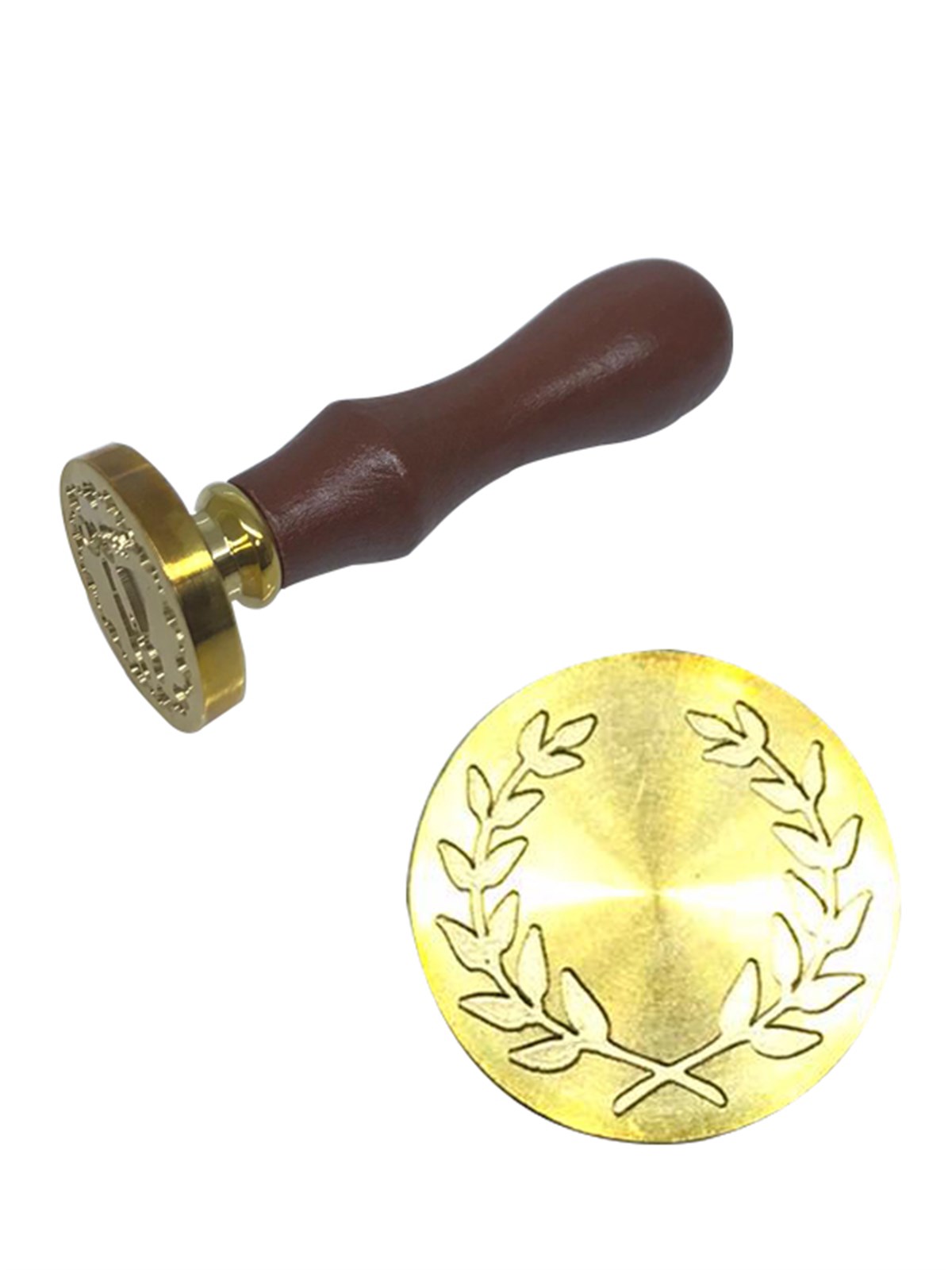 VOX - Minimalist Pirinç Mühür / Damga (Zeytin Dalı)
