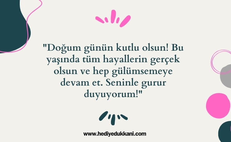 15 yaş doğum günü sözleri