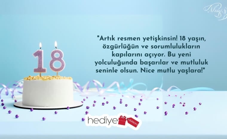 18 yaş doğum günü sözleri