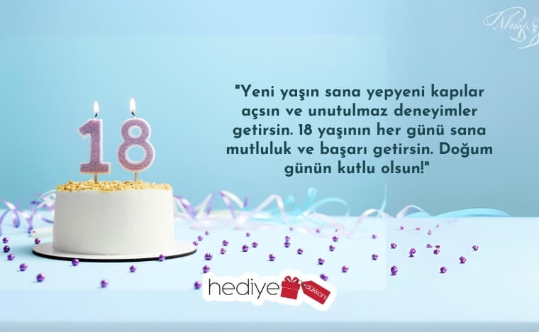 18 yaş doğum günü sözleri