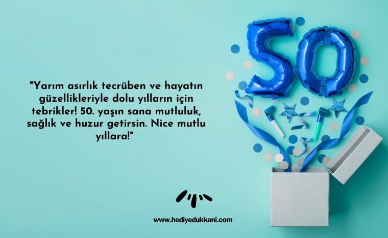 50 yaş doğum günü sözleri