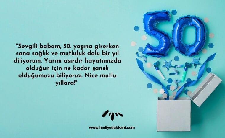 50 yaş doğum günü sözleri
