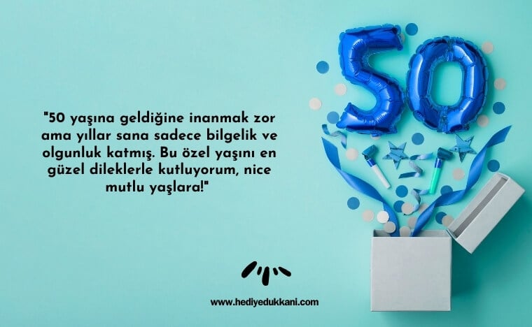 50 yaş doğum günü sözleri