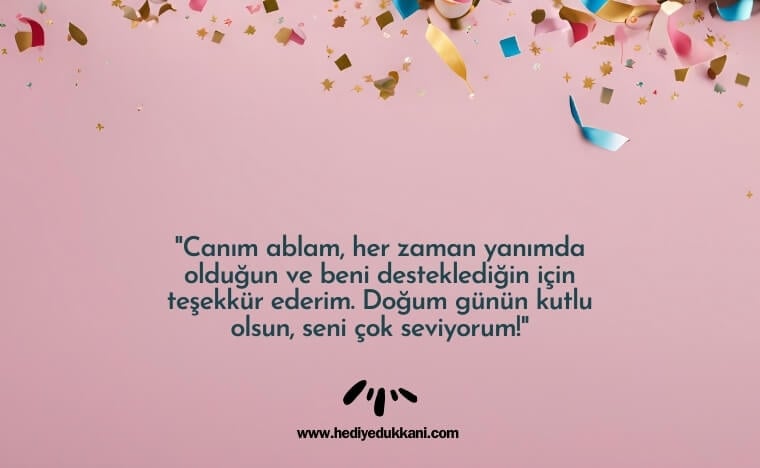 ablaya doğum günü mesajı
