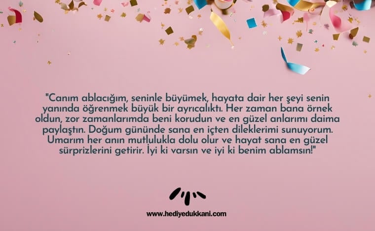 ablaya doğum günü mesajı