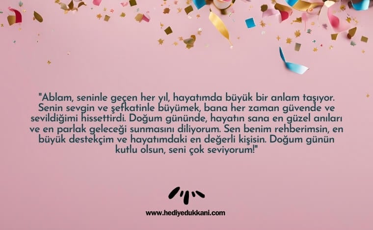ablaya doğum günü mesajı
