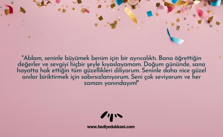 ablaya doğum günü mesajı