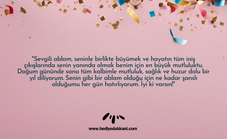 ablaya doğum günü mesajı