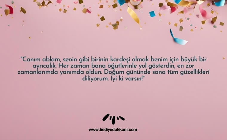 ablaya doğum günü mesajı