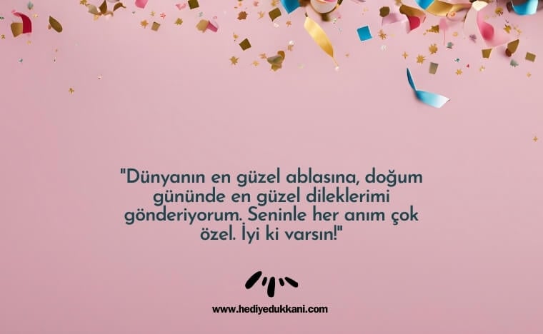 ablaya doğum günü mesajı