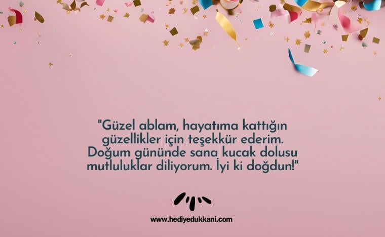 ablaya doğum günü mesajı
