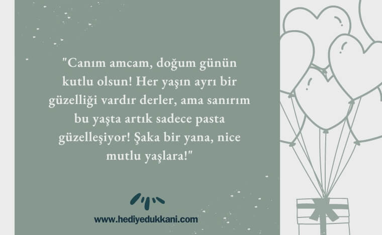 amcaya doğum günü mesajı