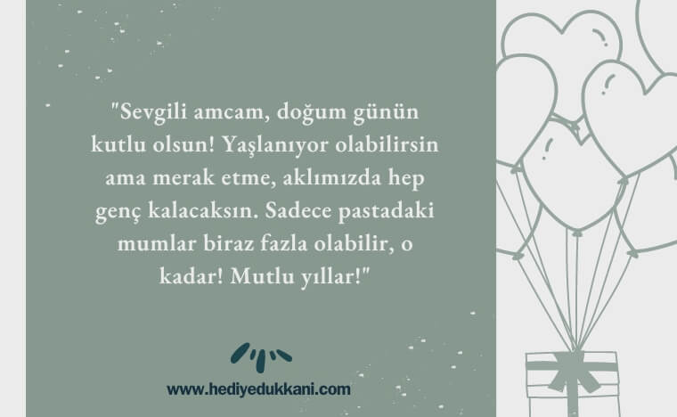 amcaya doğum günü mesajı