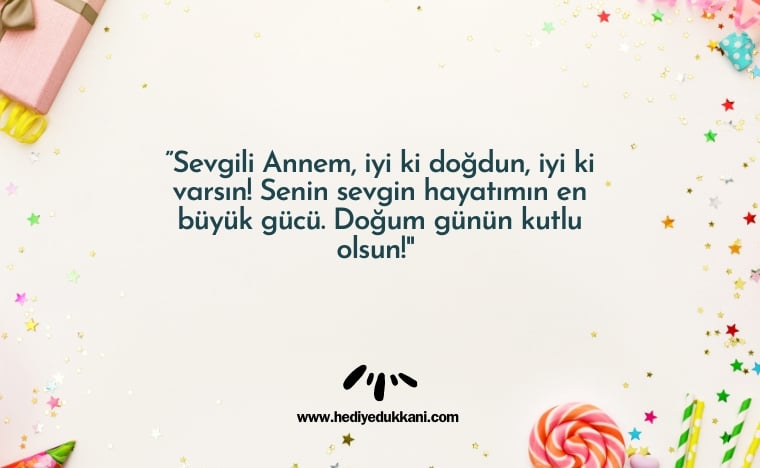 anneye hediye notu