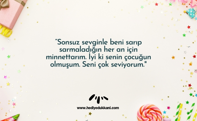 anneye hediye notu