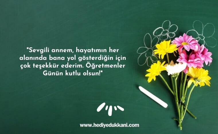 anneye öğretmenler günü mesajları