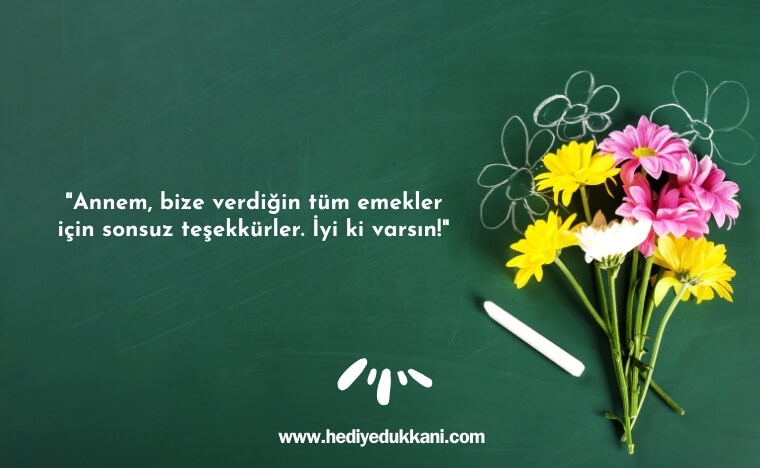 anneye öğretmenler günü mesajları