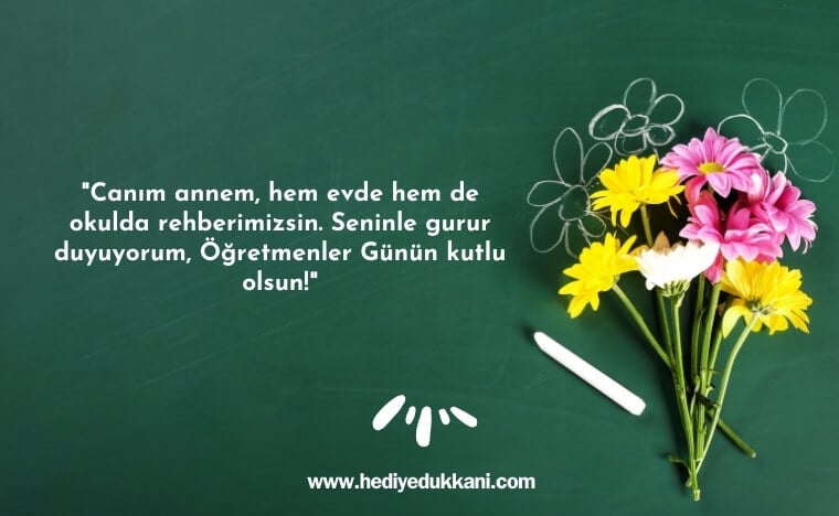 anneye öğretmenler günü mesajları