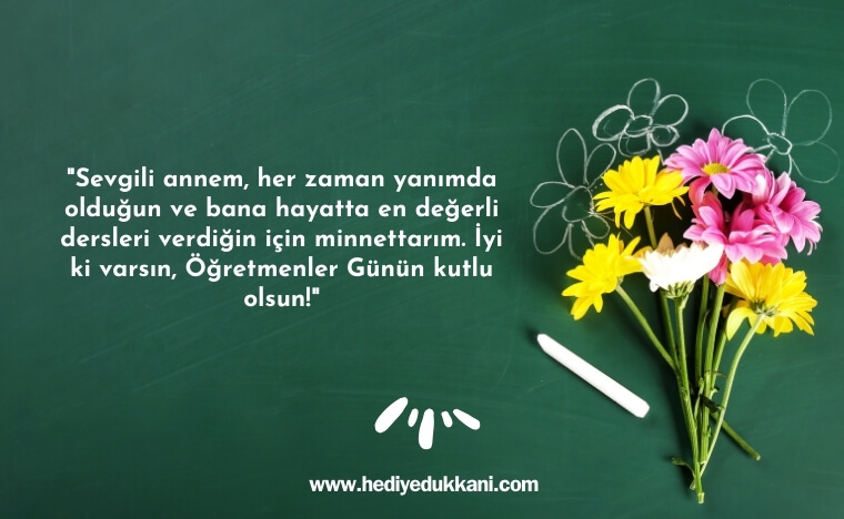anneye öğretmenler günü mesajları