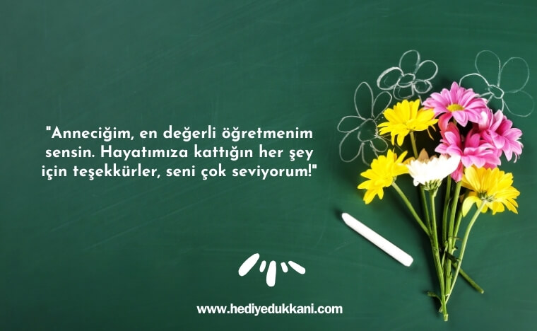 anneye öğretmenler günü mesajları