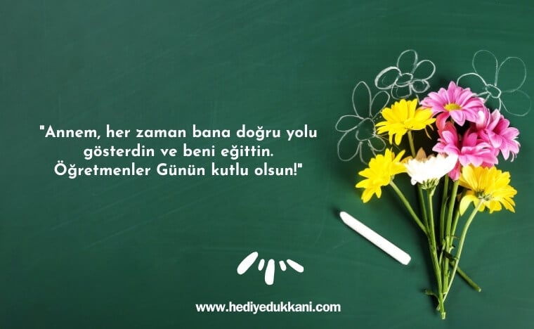 anneye öğretmenler günü mesajları