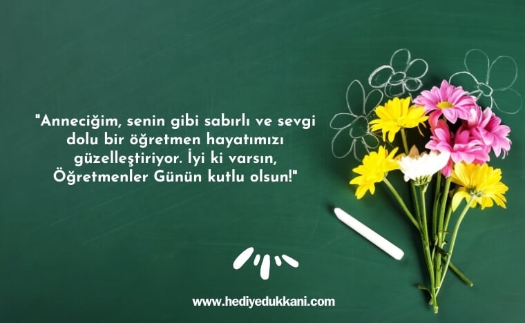 anneye öğretmenler günü mesajları