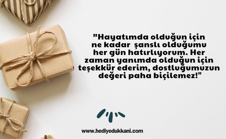 arkadaşa hediye notu