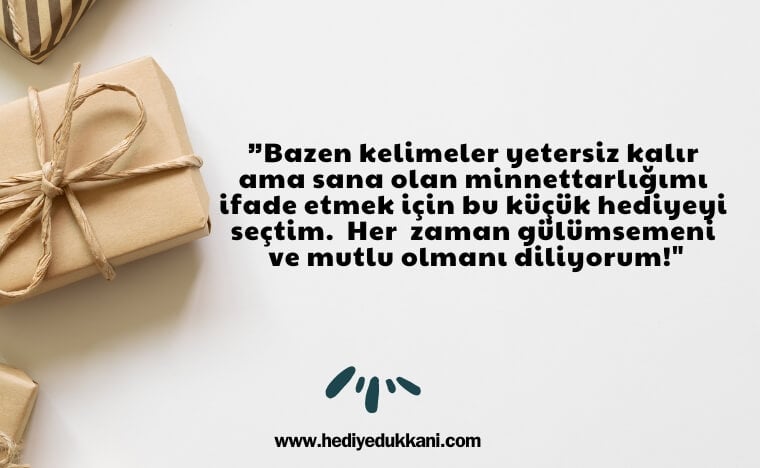 arkadaşa hediye notu