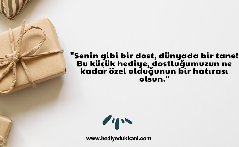 arkadaşa hediye notu