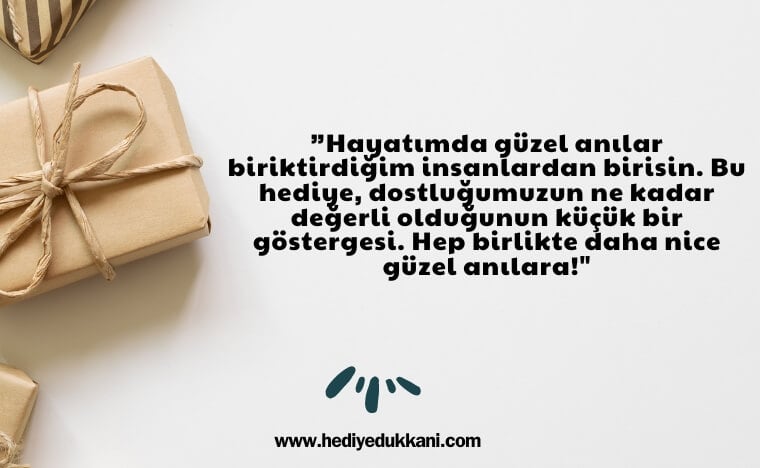 arkadaşa hediye notu