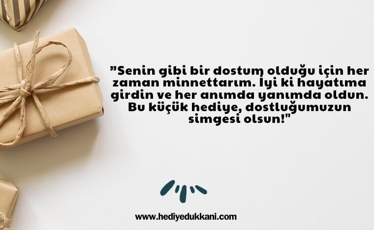 arkadaşa hediye notu