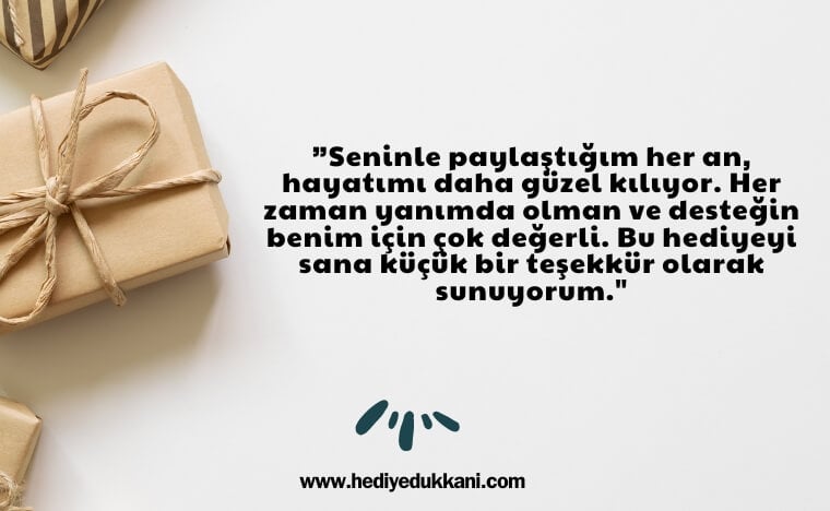 arkadaşa hediye notu