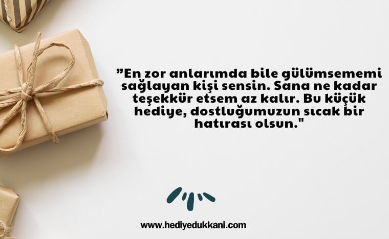 arkadaşa hediye notu