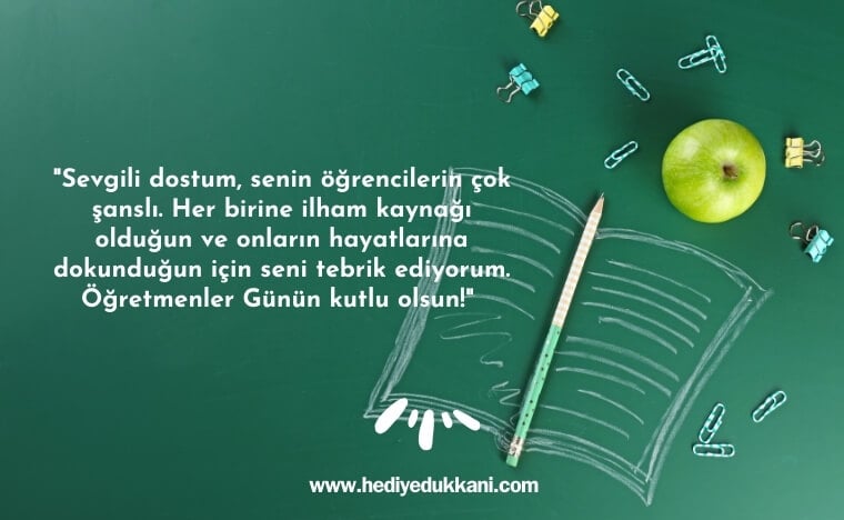 arkadaşa öğretmenler günü mesajı