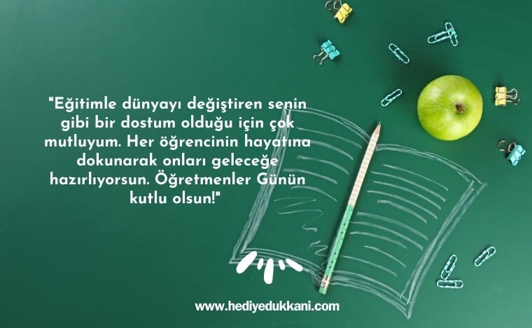 arkadaşa öğretmenler günü mesajı