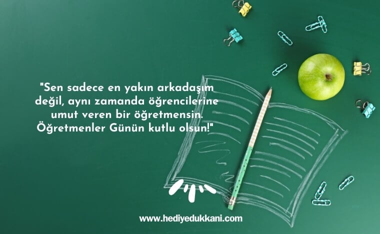 arkadaşa öğretmenler günü mesajı