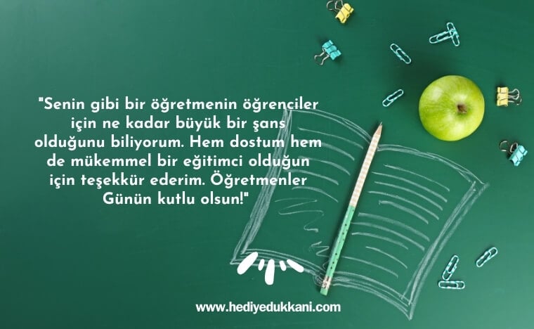 arkadaşa öğretmenler günü mesajı