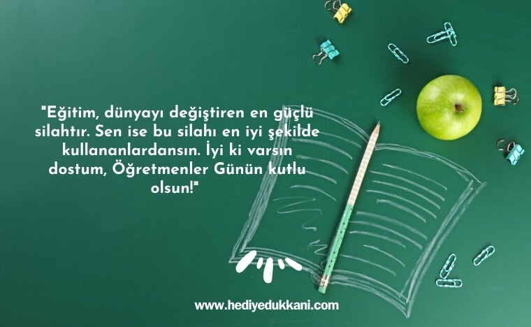arkadaşa öğretmenler günü mesajı