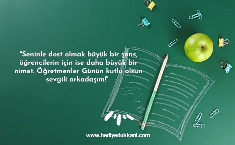 arkadaşa öğretmenler günü mesajı