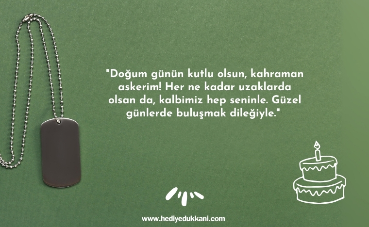 askere doğum günü mesajı