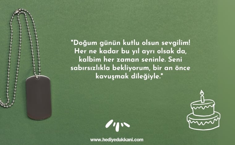 askere sevgiliye doğum günü mesajı
