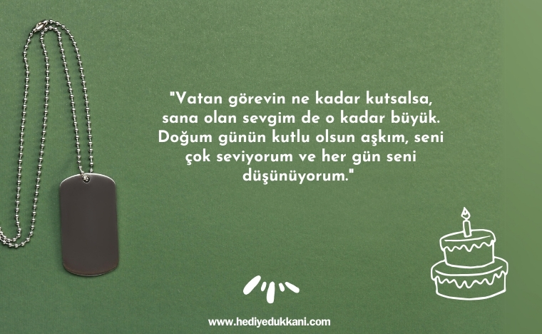 askere sevgiliye doğum günü mesajı