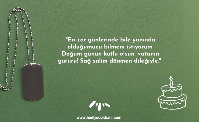 askere doğum günü mesajı