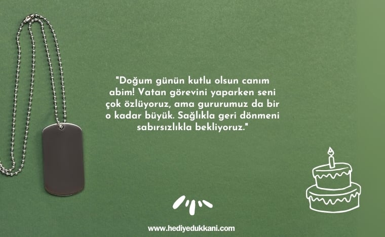 askere abiye doğum günü mesajı