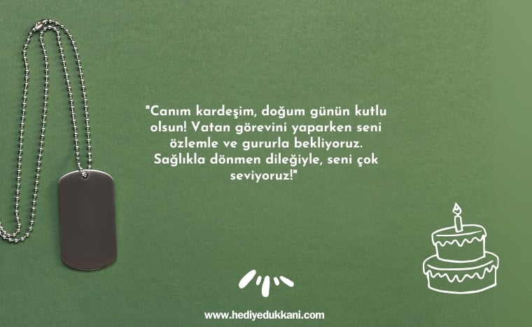 asker kardeşe doğum günü mesajı
