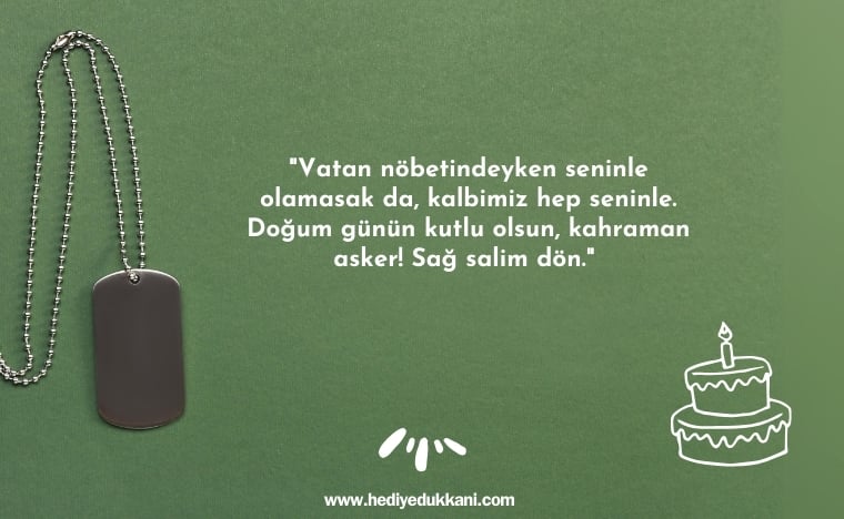 askere doğum günü mesajı