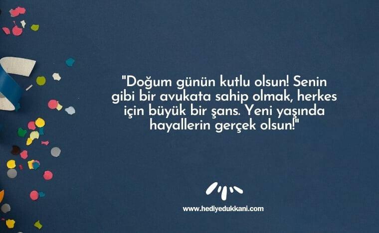 avukata doğum günü mesajı