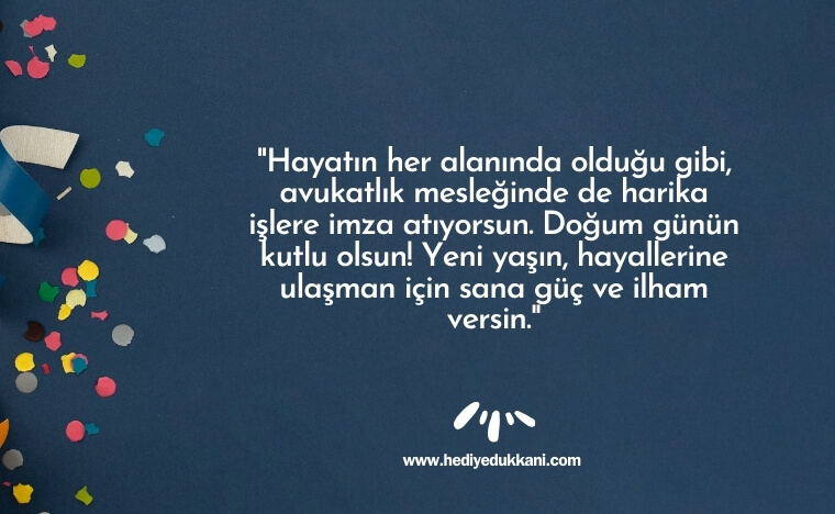 avukata doğum günü mesajı